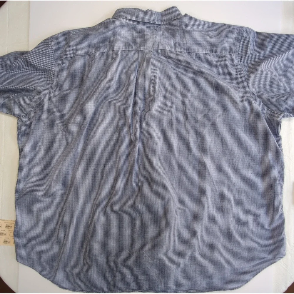 Polo Ralph Lauren Short Sleeve Button Down Oxford Shirt Mens 3XB Gingham Check